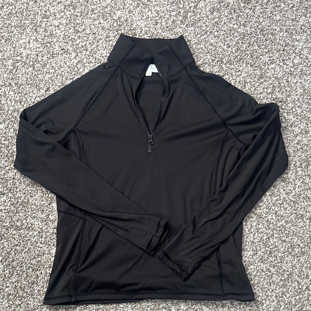 Grace & Lace Quarter Zip Top, size M